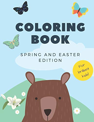 Imagen de archivo de Coloring Book: For Brilliant Kids (2-5 years old) Spring and Easter Edition a la venta por THE SAINT BOOKSTORE