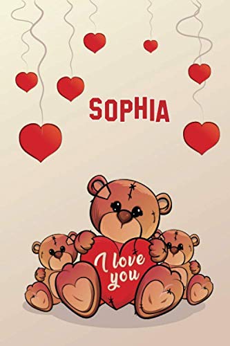 Imagen de archivo de i love you: Sophia Journal notebook, (Composition Book, Journal) (6 x 9 Large) 120page (C3) a la venta por Revaluation Books