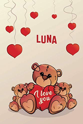 Imagen de archivo de i love you: Luna Journal notebook, (Composition Book, Journal) (6 x 9 Large) 120page (C3) a la venta por Revaluation Books