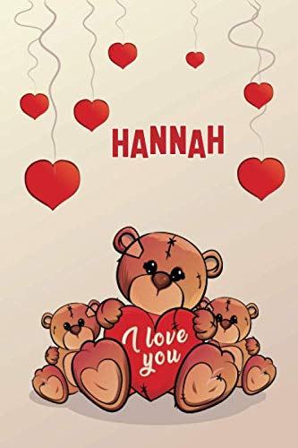 Imagen de archivo de i love you: Hannah Journal notebook, (Composition Book, Journal) (6 x 9 Large) 120page (C3) a la venta por Revaluation Books