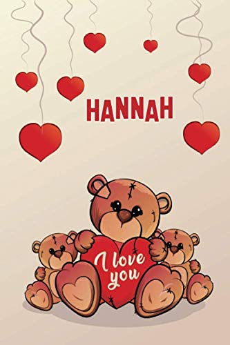 Stock image for i love you: Hannah Journal notebook, (Composition Book, Journal) (6 x 9 Large) 120page (C3) for sale by Revaluation Books