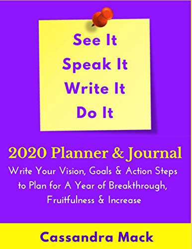 Beispielbild fr See It, Speak It, Write It Do It 2020 Planner & Journal zum Verkauf von SecondSale