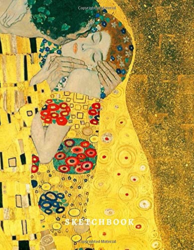 Stock image for Sketchbook: Gustav Klimt Kiss Sketchbook for women, Extra Large Sketch book, Gift ideas for girlfriend for sale by Revaluation Books