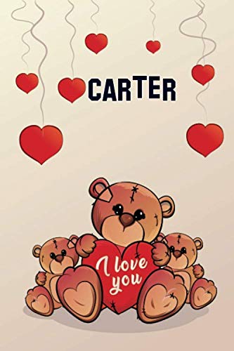 Imagen de archivo de i love you: Carter Journal notebook, (Composition Book, Journal) (6 x 9 Large) 120page (C3) a la venta por Revaluation Books