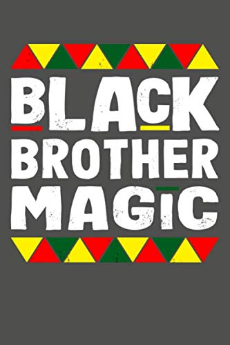 Stock image for Black Brother Magic: Black History Month Lined Journal Notebook for sale by Revaluation Books