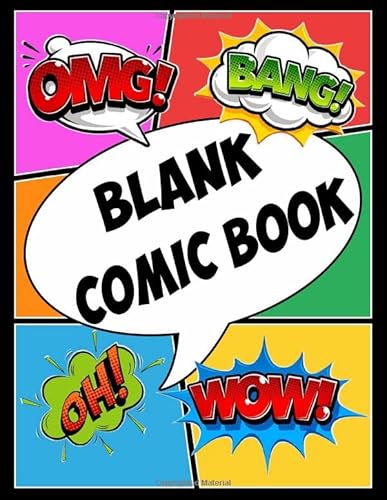 Beispielbild fr Blank Comic Book: Draw Your Own Comics - 130 Pages of Fun and Unique Templates - A Large 8.5" x 11" Notebook and Sketchbook for Kids and Adults to Unleash Creativity zum Verkauf von Revaluation Books