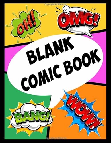 Beispielbild fr Blank Comic Book: Draw Your Own Comics - 130 Pages of Fun and Unique Templates - A Large 8.5" x 11" Notebook and Sketchbook for Kids and Adults to Unleash Creativity zum Verkauf von Revaluation Books