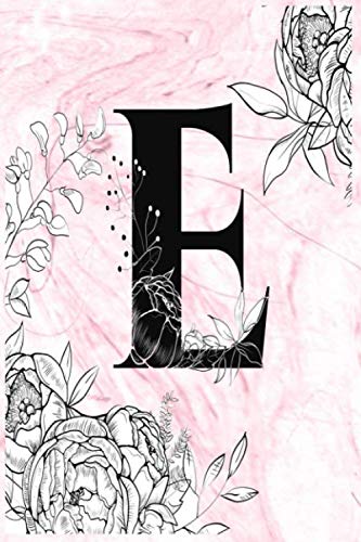 Beispielbild fr E: Letter E alphapet Initial Monogram Notebook - Girls & Women . Writing Pad, Journal . gift . kids . dairy - 120 Pages - Size 6x9 zum Verkauf von Revaluation Books