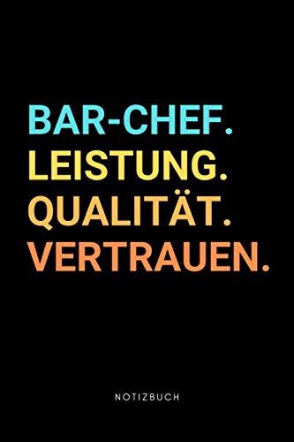 Stock image for Bar-Chef: Notizbuch, Notizblock, Notebook | Punktraster, Punktiert, Dotted | 120 Seiten, DIN A5 (6x9 Zoll) | Notizen, Termine, Ideen, Skizzen, Tagebuch | Beruf, Ttigkeit, Leidenschaft for sale by Revaluation Books