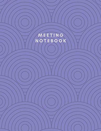 Stock image for Meeting Notebook: Capture Critical Meeting Information  A Great Way for Employees, Volunteers, Executive Board Officers and Committee Members to Take Notes and Stay Organized (Purple Print) for sale by Revaluation Books