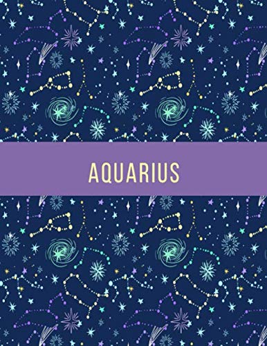 Imagen de archivo de Aquarius journal (Aquarius Zodiac Gifts): I and me are always too deep in a conversation |110 pages 8.5X11 Blank Notebook perfect as a gift a la venta por Revaluation Books