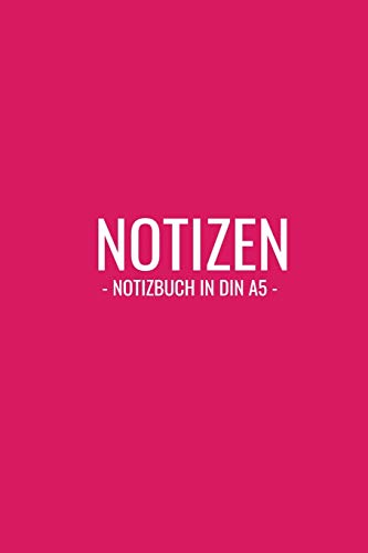 Stock image for Notizen: Notizbuch in Din A5: 110 Seiten blanko Papier for sale by Revaluation Books