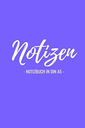 Beispielbild fr Notizen: Notizbuch in Din A5: 110 Seiten blanko Papier zum Verkauf von Revaluation Books