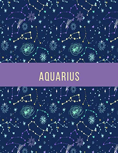 Imagen de archivo de Aquarius journal (Aquarius Zodiac Gifts): I and me are always too deep in a conversation |110 pages 8.5X11 Pitman Lined Notebook perfect as a gift a la venta por Revaluation Books