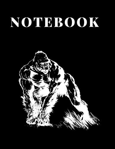 Stock-Bild f�r Gorilla Notebook: Journal For School, Composition Book, Diary (110 Pages, Blank, 8,5 x 11)