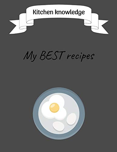 9781660182619: Kitchen Knowledge, My BEST Recipes: Cook Notebook for Men, Women, Toddlers to Write In, Note all Yours Favorite Recipes in One Place.