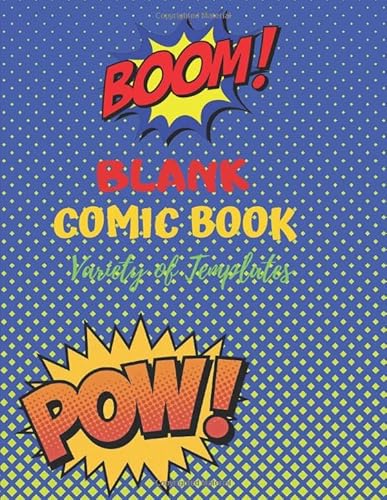 Stock image for Blank Comic Book Variety of Templates: (Draw Your Own Comics)- A Large Notebook and Sketchbook for Kids,Girls and Adults - 130 Pages of Fun Templates Large 8.5" x 11",Matte Finish cover for sale by Revaluation Books