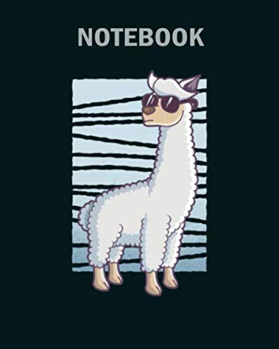 Beispielbild fr Notebook: funny mammal alpaca guanaco camel like animal - 50 sheets, 100 pages - 8 x 10 inches zum Verkauf von Revaluation Books