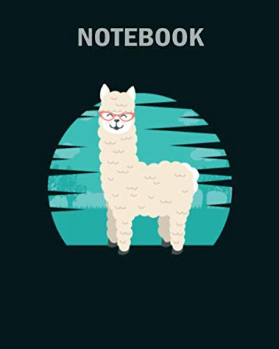 Beispielbild fr Notebook: funny ruminant mammal alpaca guanaco camel like - 50 sheets, 100 pages - 8 x 10 inches zum Verkauf von Revaluation Books