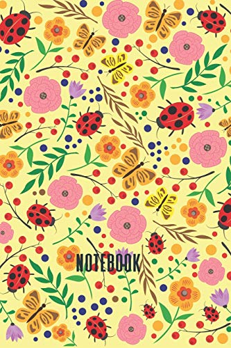 Stock image for Notebook: A Cute Ladybugs and Butterflies Practice Writing Journal, A 6x9" Blank Lined Notepad With 120 Practice Pages For Work, College, Or School for sale by Revaluation Books