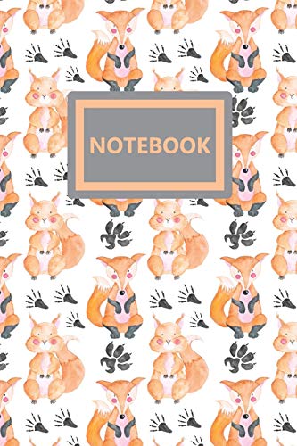 Stock image for Notebook: A Cute Foxes and Squirrels Practice Writing Journal, A 6x9" Blank Lined Notepad With 120 Practice Pages For Work, College, Or School for sale by Revaluation Books