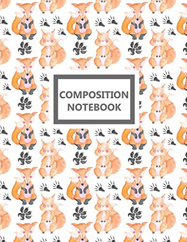 Stock image for Notebook: A Cute Foxes and Squirrels Practice Writing Composition Journal, A Blank 8.5x11" Full Page Practice Writing Composition Notepad With Dashed Midline With 120 Practice Pages For School for sale by Revaluation Books