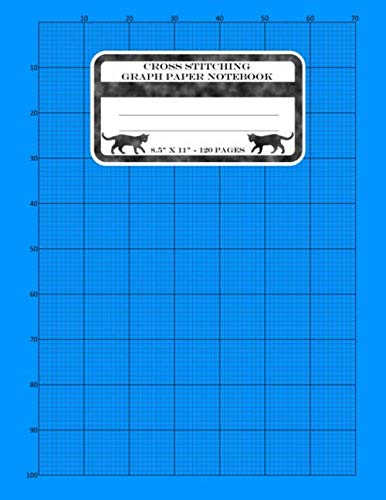 Immagine dell'editore per Cross Stitching Graph Paper Notebook: Cross Stitch Pattern Design Notebook Journal. Large Size Graph Paper. A Glance Of The Book Interior In Blue On Cover. venduto da Revaluation Books