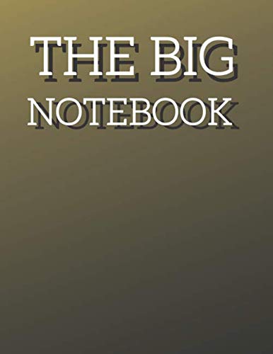 Beispielbild fr THE BIG NOTEBOOK: Extra Large Notebook 8.5 x 11 ,590(Lined) Ruled Pages,Big-Giant Notebook zum Verkauf von Revaluation Books