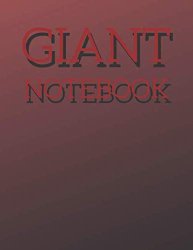 9781661521745: GIANT NOTEBOOK: Extra Large Notebook 8.5 x 11 ,590(Lined) Ruled Pages,Big-Giant Notebook