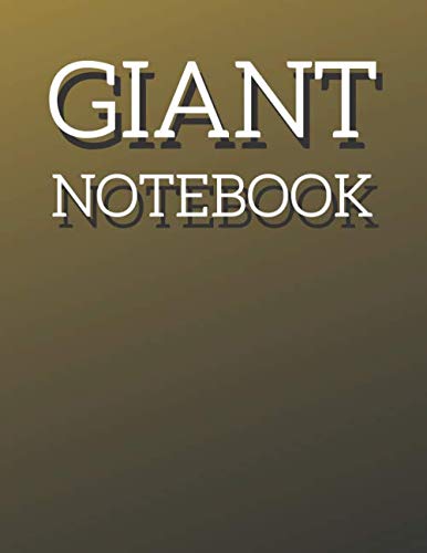 Immagine dell'editore per GIANT NOTEBOOK: Extra Large Notebook 8.5 x 11 ,590(Lined) Ruled Pages,Big-Giant Notebook venduto da Revaluation Books
