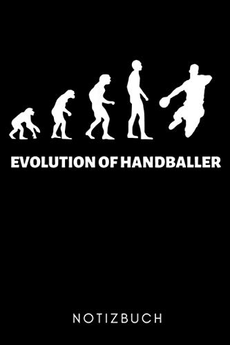Stock image for EVOLUTION OF HANDBALLER NOTIZBUCH: A5 Notizbuch LINIERT Handballer Geschenke | Handball Buch | Training | Sport | Handballtraining | Handballmannschaft | Trainingsbuch | Trainingstagebuch for sale by Revaluation Books