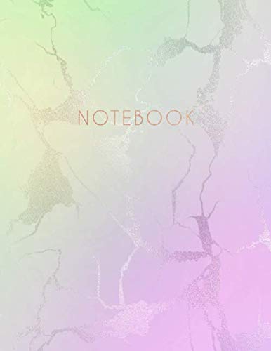 Stock image for Notebook: Teal and Pink Marble and Rose Gold | 8.5 x 11 | College Ruled Pages for sale by Revaluation Books
