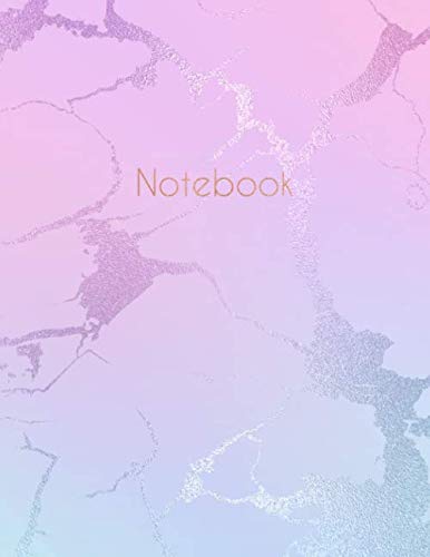 Stock image for Notebook: Pink and Blue Marble and Rose Gold | 8.5 x 11 | College Ruled Pages for sale by Revaluation Books