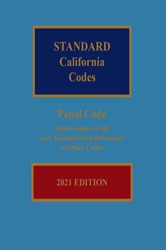 Beispielbild f�r Matthew Bender Standard California Codes: Penal Code with Evidence Code 2021 Hardbound Edition zum Verkauf von ThriftBooks-Atlanta