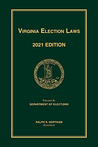 Imagen de archivo de Virginia Election Laws 2021 Edition a la venta por Big River Books