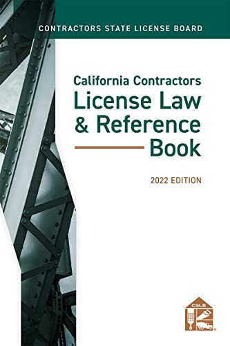 Stock image for California Contractors License Law & Reference Book 2022 for sale by Better World Books: West