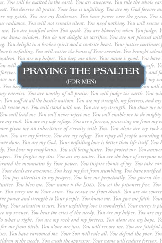 Stock image for Praying the Psalter (FOR MEN) (Paperback) for sale by Grand Eagle Retail