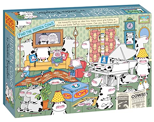 Stock image for Hidden Cows: 1000-Piece Puzzle (Boynton for Puzzlers) for sale by Ami Ventures Inc Books