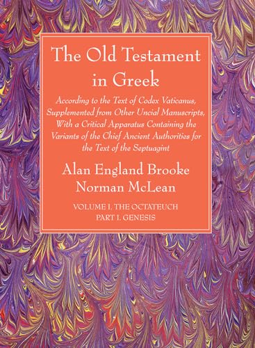 Stock image for The Old Testament in Greek, Volume I The Octateuch, Part I Genesis for sale by Lakeside Books