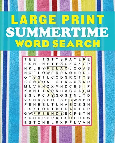 9781667202198: Large Print Summertime Word Search: 1 (Large Print Puzzle Books)
