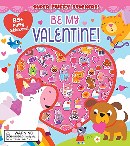 Beispielbild fr Super Puffy Stickers! Be My Valentine! zum Verkauf von HPB-Diamond