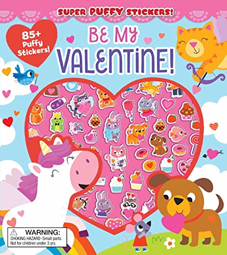 Imagen de archivo de Super Puffy Stickers! Be My Valentine! a la venta por HPB-Diamond