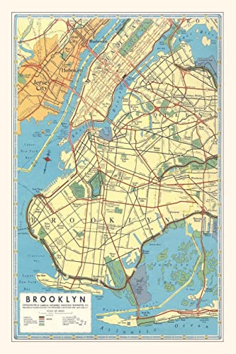 9781669511649: Vintage Journal Map of Brooklyn, New York (Pocket Sized - Found Image Press Journals)