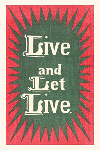 Beispielbild fr Vintage Journal Live and Let Live Slogan zum Verkauf von Buchpark