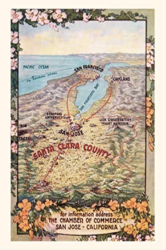 9781669534884: Vintage Journal Map of Santa Clara County, San Jose, California (Pocket Sized - Found Image Press Journals)