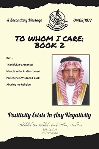 Imagen de archivo de To Whom I Care: Book 2: Positivity Exists In Any Negativity a la venta por Chiron Media