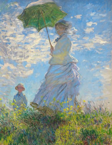 Imagen de archivo de Monet LARGE Notebook #5: Cool Artist Gifts - Woman with a Parasol. Madame Monet and Her Son Claude Monet Notebook College Ruled to Write in 8.5x11" LARGE 100 Lined Pages a la venta por Revaluation Books