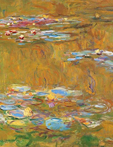 Imagen de archivo de Monet LARGE Notebook #9: Cool Artist Gifts - The Water Lily Pond Claude Monet Notebook College Ruled to Write in 8.5x11" LARGE 100 Lined Pages a la venta por Revaluation Books