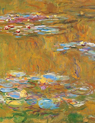 Stock image for Monet LARGE Notebook #9: Cool Artist Gifts - The Water Lily Pond Claude Monet Notebook College Ruled to Write in 8.5x11" LARGE 100 Lined Pages for sale by Revaluation Books