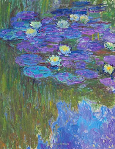 Stock image for Monet Sketchbook #1: Cool Artist Gifts - Nympheas en Fleur Claude Monet Sketchbooks For Artists Adults and Kids to Draw in 8.5x11" 100 blank pages for sale by Revaluation Books
